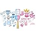 Gender Reveal Party Supplies (75 pieces) with Photo Props, 36 Inch Reveal Balloon and Sash - Premium Baby Shower Decorations Set - Confetti Balloons, Boy or Girl Banner, Paper Lanterns and Pom Poms