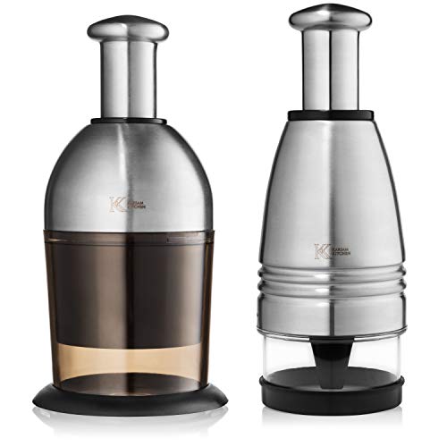 Hand Food Chopper by Karsam Kitchen 6 stainless steel blades