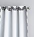 HLC.ME Chevron Print Thermal Insulated Energy Efficient Room Darkening Blackout Window Curtain Grommet Top Panels for Bedroom & Nursery - Set of 2-52