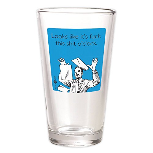 Someecards F This S O'clock Pint Glass - Blue