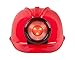 Light-up Hard Hat Including Miner, Railroader, Builder and Spelunker Helmet Labels (Red)