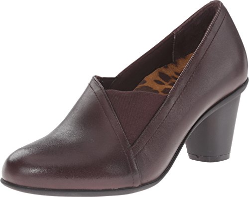 Vionic Womens Career Sumner Orthotic Leather Pump Heel Shoes, Java, US 9