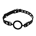 ANKANG Open Mouth Gag O-Ring Gag Restraints, Head Harness Restraint Mouth O-Ring Gag Oral Fixation, Adjustable Strap