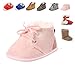 HLM Baby Shoes Sneakers Winter Infant for Girls Boys Canvas Cotton Fleece Brown Red Blue Pink -Deeply Discounted Price - Buy 2, Get 10% Off & Buy 3, Get 15% Off