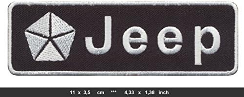 JEEP Iron Sew On Cotton Patches Cars 4x4 SUV Wrangler Cherokee Renegade JP-01 by Patchmaniac
