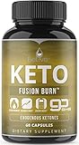 BeLive Keto Pills for Daytime | Patented 2000MG BHB Formula Diet Pill with Pure Beta-Hydroxybutyrate (goBHB) Exogenous Ketones & Avocado Powder, 60 Caps