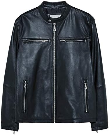 zara leather jacket mens online