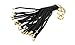 J&S Women's Handbag Accessories Leather Tassel Charm Key Chain Ring 7 Colors