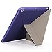 NewQiang iPad Air 2 Case with Bonus Screen Protector and Stylus - iPad 9.7 Air 2 Ultra Slim Origami Lightweight Case - Multi-Angle Standing, Auto Sleep Wake - Models A1566 A1567 (Purple)