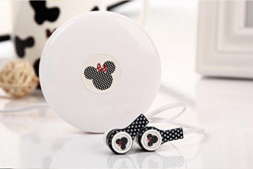 Disney Minnie headphone earbuds with macaroon carrying case