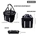 ANZOME Handlebar Bike Basket, Folding Small Pet Cat Dog Carrier Front Removable Bicycle Basket Quick Release Easy Install Detachable Cycling Bag Mountain Picnic Shoppingthumb 2