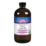 Heritage Store Palma Christi Organic Castor Oil | Skin Moisturizer | Cold Pressed, No Hexane & No Fragrance | 16 oz