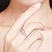 WOSTU 925 Sterling Silver Cat Rings Women Silver Rings Kitty Rings for Girls Valentine’s Day Birthday Gifts for her