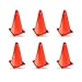 Champion Sports 9 Inch Colored Cones All Orange - Set of 6