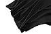 DB MOON Women's Tunic Tops Tshirt Dress Plus Size (Black,3XL)