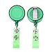 Mudder 6 Pieces Translucent Retractable Badge Holders Badge Reel with Belt Clip for ID Badge Key Cards