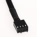 UEB 12in 4 Pin Fan Power Extension Cable, PWM Connector Case Fan Extension Power Cable for Computer (5PCS)