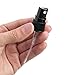 Black Misting Spray Top for 5, 10, and 15 ml Amber Glass Vials (Pack of 6)