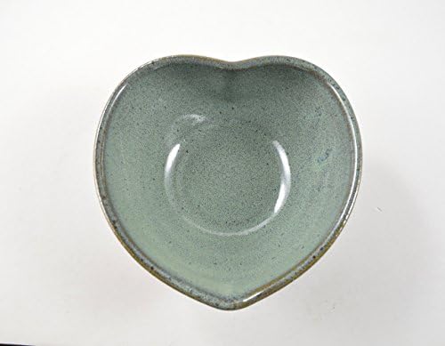 Heart Shaped Pottery Bowl Handmade Stoneware Pottery by Seagrapes Studio