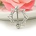 Maggie 1 Pair Chic Surgical Steel Sunflower Nipple Bar Ring Shield Barbell Body Jewelry