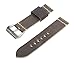 SWISS REIMAGINED Full Grain Italian Leather Watch Band with Satin Finished Stainless Steel Buckle
