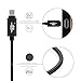 KingCool Micro USB Charge Cable 3 Pack 3.3 ft/1m Durable Braided Nylon V8 High Speed USB Data Transfer Cable Data Sync USB Charger Cord for Android, Samsung, HTC and More(Black)