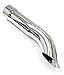AMAAM High Performance Chrome Exhaust Tips, Angle Cut, Pencil Cut, Turn Down, Multiple Sizes, 2 pcs (13