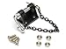 FAST-RC 1set 1/10 Scale Alloy Metal Trailer Tow Pintle Hook Chain for 1:10 RC Crawler Car SCX-10 D90 TF2 Truck Accessory