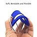 Silicone Luggage Tag with Name ID Card Perfect to Quickly Spot Luggage Suitcase (Plane 2Pcs Blue)