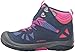 Merrell unisex-child Capra Mid Waterproof Hiking Boot, Navy/Multi, 12 M US Little Kid