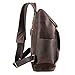 Texbo Vintage Real Cowhide Leather 15.6 Inch Laptop Backpack Travel Bag School Shoulder Bag
