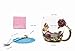 MOODUUTY Tea Cup, Mother's Day Gifts, Coffee Mug Cups, Glass Coffee Cups Tea Mugs Handmade Butterfly Rose,12 oz (Rose) Ideal for Friend Wedding Anniversary Birthday Presents