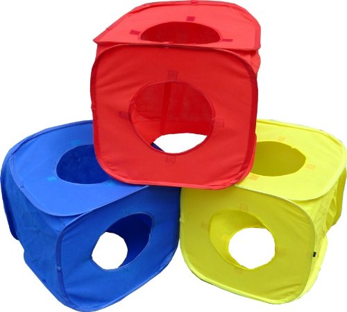 HDP Rainbow Pop Collapsible Cubes and Tunnel Play SET for Cats