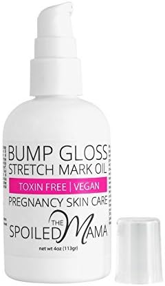 Bump Gloss Stretch Mark Oil ~ Safe for Pregnancy - 4 oz by The Spoiled Mama