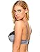 Ekouaer Women's No Side Effects Full Coverage Underwire Bra,Lace Gray,38B