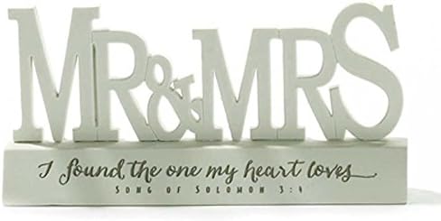 Mr. and Mrs. Word Figurine 3 1/2" x 3 1/2".