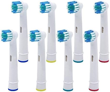 Replacement Brush Heads Compatible with Oral B Toothbrush Precision Clean 8 Brushes