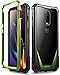 Poetic OnePlus 6T Case, Guardian [Scratch Resistant Back] [Built-in-Screen Protector] Full-Body Rugged Clear Hybrid Bumper Case for OnePlus 6T (2018) - Green