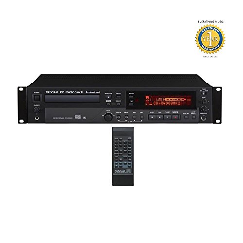 Tascam CD-RW900mkII CD Recorder Player with Microfiber and Free EverythingMusic 1 Year Extended Warranty