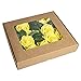 YSBER Roses Artificial Flowers - 25Pcs Big PE Foam Rose Artificial Flower Head for DIY Wedding Bouquets Centerpieces Bridal Shower Party Home Decorations (25 PCS, Yellow)