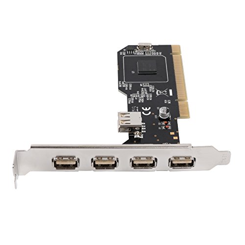 QNINE Internal USB 2.0 PCI Card, 5 Port (4 External & 1 Internal) PCI Expansion to USB 2 Adapter Hub Controller, High Speed 480Mbps for Desktop - Thumbnail 3
