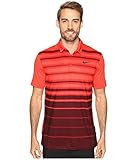Nike 2016 Mobility Fade Stripe Golf Polo Shirt Red Medium