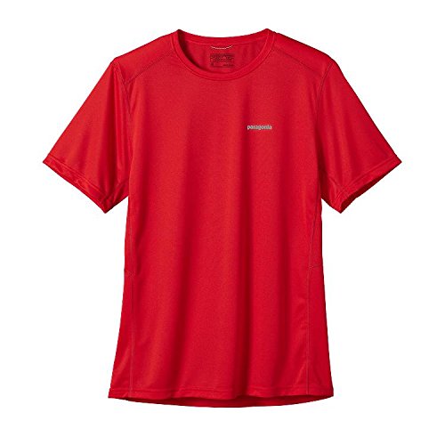 Patagonia Men's Short-Sleeved Fore Runner Shirt (XS, RED)