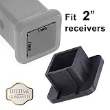 2" Heavy Duty Trailer Hitch Tube Cover Plug Cap Rubber for 2 inch Receivers Class 3 4 5 Ford GMC Toyota Jeep Dodge Nissan Audi BMW Porsche Polaris ATV UTV-KIWI MASTER
