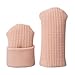 Makhry 4pcs Adjustable Cuttable Gel Toe and Finger Cap Lined Gel Toe Covers Sleeves Ribbed Knit Toe Caps Digital Caps (XL)