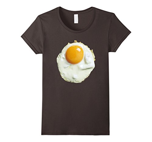 Women's Fried Egg Funny Costume Halloween T-Shirt - Unisex Small Asphalt