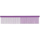 Master Grooming Tools Purple Greyhound Combs - European-Style Combs for Grooming Dogs - Face/Finishing, 4 1/2