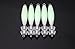 Muzata Fluorescent Squid Cuttlefish Sleeve Jig Fishing Lure Bait Head Hooks Luminous Octopus Lure Glow in Dark 10PCS