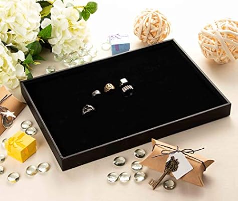 Ring Pad 5 Pack Velvet Ring Display Tray Ring Box Insert Case