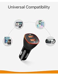 Roav Anker SmartCharge Spectrum 30W Cargador de coche Quick Charge 3.0 iPhone X   8 7   6s   Plus, iPad Pro   Air 2   Mini, Galaxy S8 +   S8   S7   S6   Edge   Plus, Nota 8 5 4 LG, Nexus, HTC Más